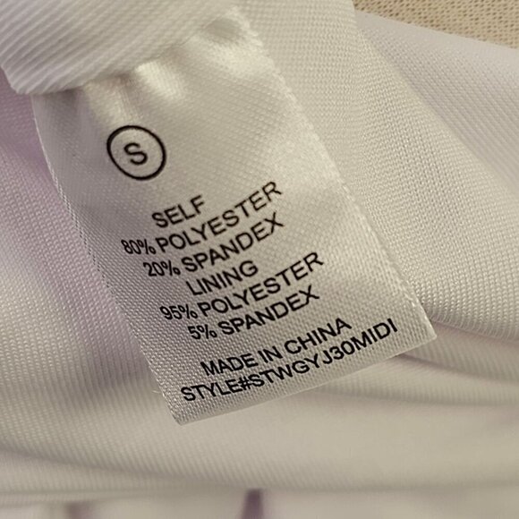 Fashion Nova Monaco Backless Midi Dress Size S White Bodycon Long Sleeve NWT - Picture 10 of 13